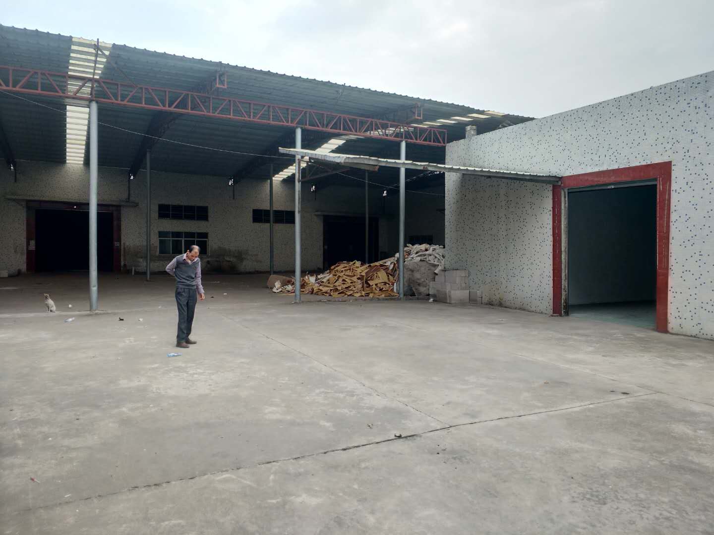 东莞企石原房东独院砖墙到顶厂房1700平方出租可做污染