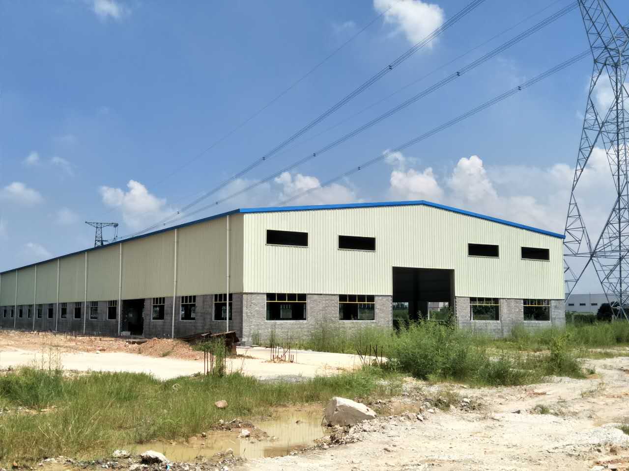 东莞石排全新单一层钢结构厂房3500平米出租可做小污染